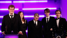 The team collect the award