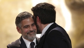 Clooney & Affleck at the Podium