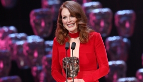 Julianne Moore at the podium